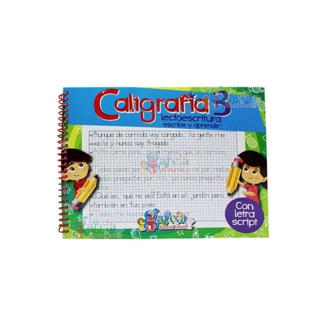 CALIGRAFÍA 3 -LECTOESCRITURA- (ESCRIBE Y APRENDE)