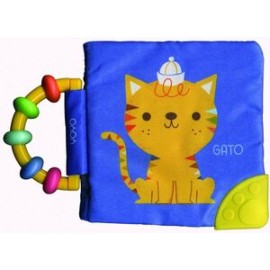 MI LIBRO SUAVE CON SONAJA Y MORDEDERA: GATO