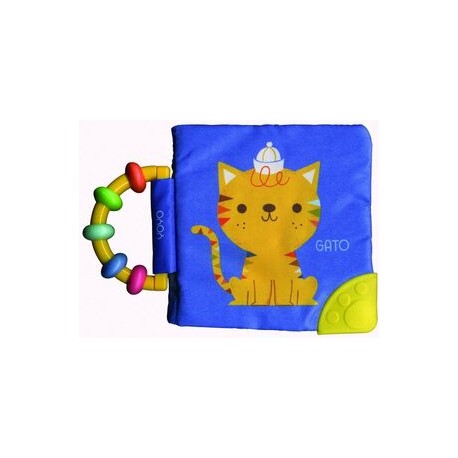 MI LIBRO SUAVE CON SONAJA Y MORDEDERA: GATO