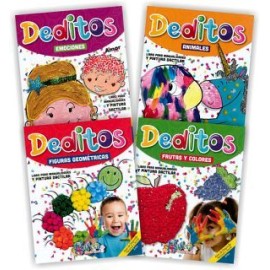 COLECCIÓN DEDITOS (4 MODELOS) C/U -ANIMALES/EMOCIONES/FRUTAS/FIG.