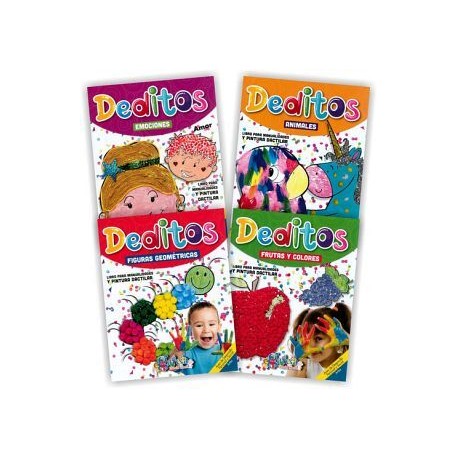 COLECCIÓN DEDITOS (4 MODELOS) C/U -ANIMALES/EMOCIONES/FRUTAS/FIG.