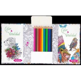KIT DE ARTE -RELAX ARTE COLOR Y RELAJACIÓN- (C/2 BLOCS Y 12 LAP.)
