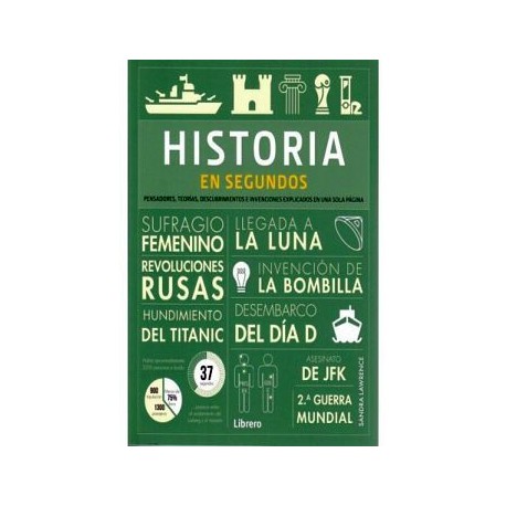 HISTORIA EN SEGUNDOS -PENSADORES, TEORIAS, DESCUBRIMIENTOS-