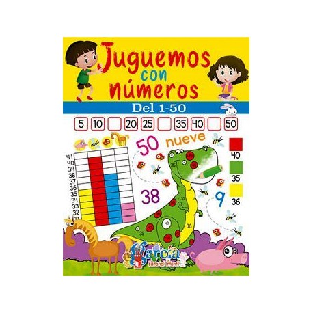 JUGUEMOS CON NÚMEROS DEL 1 AL 50