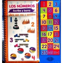 NÚMEROS, LOS -ESCRIBE Y BORRA- (LIBRO CON VOZ Y SONIDOS)