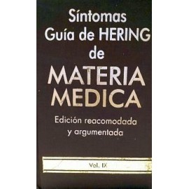 SINTOMAS GUIA DE HERING DE MATERIA MEDICA VOL.IX
